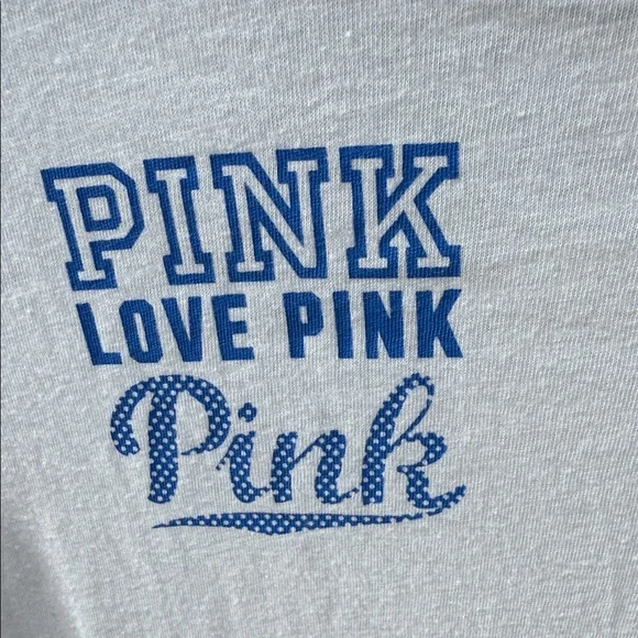 PINK Victoria's Secret dog White and Black Short Sleeve Tee - Picture 2 of 5